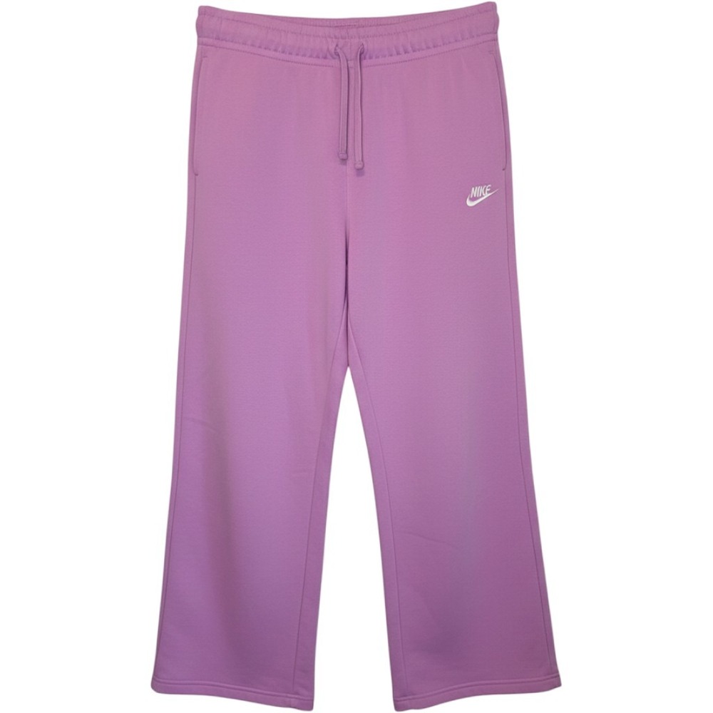 Nike Fleece Wide Leg Sweatpants Fuchsia Purple Athleisure Sporty Womens XL NEW